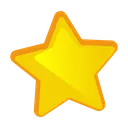 Yellowstarontransparentbackgroun