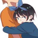 RukaJealousHug