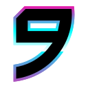 9_neon Discord emoji