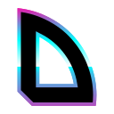 D_neon Discord emoji