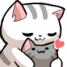a_cuddle_cute_hug_kawaii_cat_1 Discord emoji