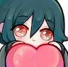 a_cute_green_heart_hug_smile