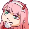 zero_two_think Discord Emoji