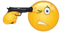 emoticonpointingagunonhishead369