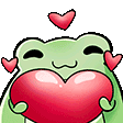 d1c2USwetzFrogLove Discord Emoji