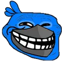 BluTrollFace Discord Emoji