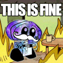 WalteeBotThisIsFine Discord emoji