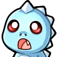 bluedinosaurGasp Discord Emoji