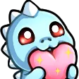 bluedinosaurLove Discord Emoji