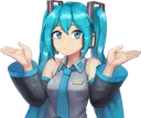 Miku Shrug Discord Emoji