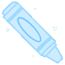 Blue Crayon Discord Emoji