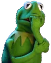 Kermit Scared Discord Emoji
