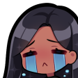 Black_hair_brown_eyes_dark_cry_1 Discord emoji