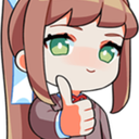 DDLCMonikaThumbsUp Discord emoji