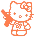 Hello Kitty Orange 2 Discord Emoji