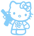 hello_kitty_blue_1 Discord emoji
