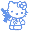 hello_kitty_blue_2 Discord Emoji