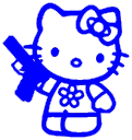 hello_kitty_blue_3 Discord emoji