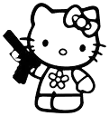hello_kitty_black Discord Emoji