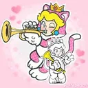 CatPeachTrumpet Discord Emoji