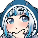 9768 Gawrgurathinking Discord Emoji