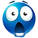 aku_bluesurprised Discord Emoji