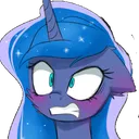 LunaFlustered Discord Emoji
