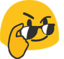 blobglassesdown Discord emoji