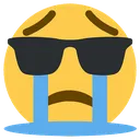 Crying Cool CryingCool Discord Emoji