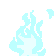 Cyan Flame Discord Emoji