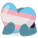 BlobhajTransPrideHeart