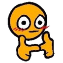 flushedShy Discord emoji