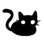 Black_cat_lurk Discord emoji
