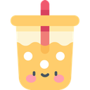 Kawaii_Orange_Boba Discord emoji