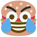 memelord_sarcastic_burger_laugh Discord Emoji