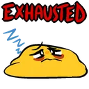 exhausted