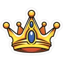 cartooncrownwithsapphiressticker