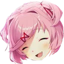 Natsuki Happy Discord Emoji