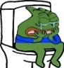 PepeCryToilet Discord emoji