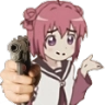 AnimeGunShrug Discord emoji
