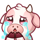 pink12_cow_cry Discord emoji