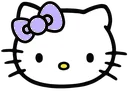 White Hellokitty Discord Emoji