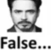 false