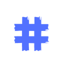 Blurple_Hastag Discord emoji