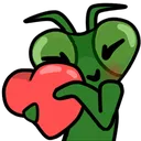 MantisHugHeart Discord Emoji