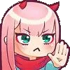 ZeroTwo_Stop Discord Emoji