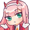 ZeroTwo_Shrug Discord Emoji
