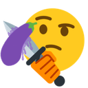 eggplantstab Discord emoji