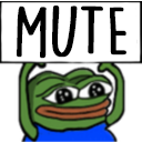 pepe_mute Discord emoji