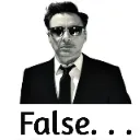 false